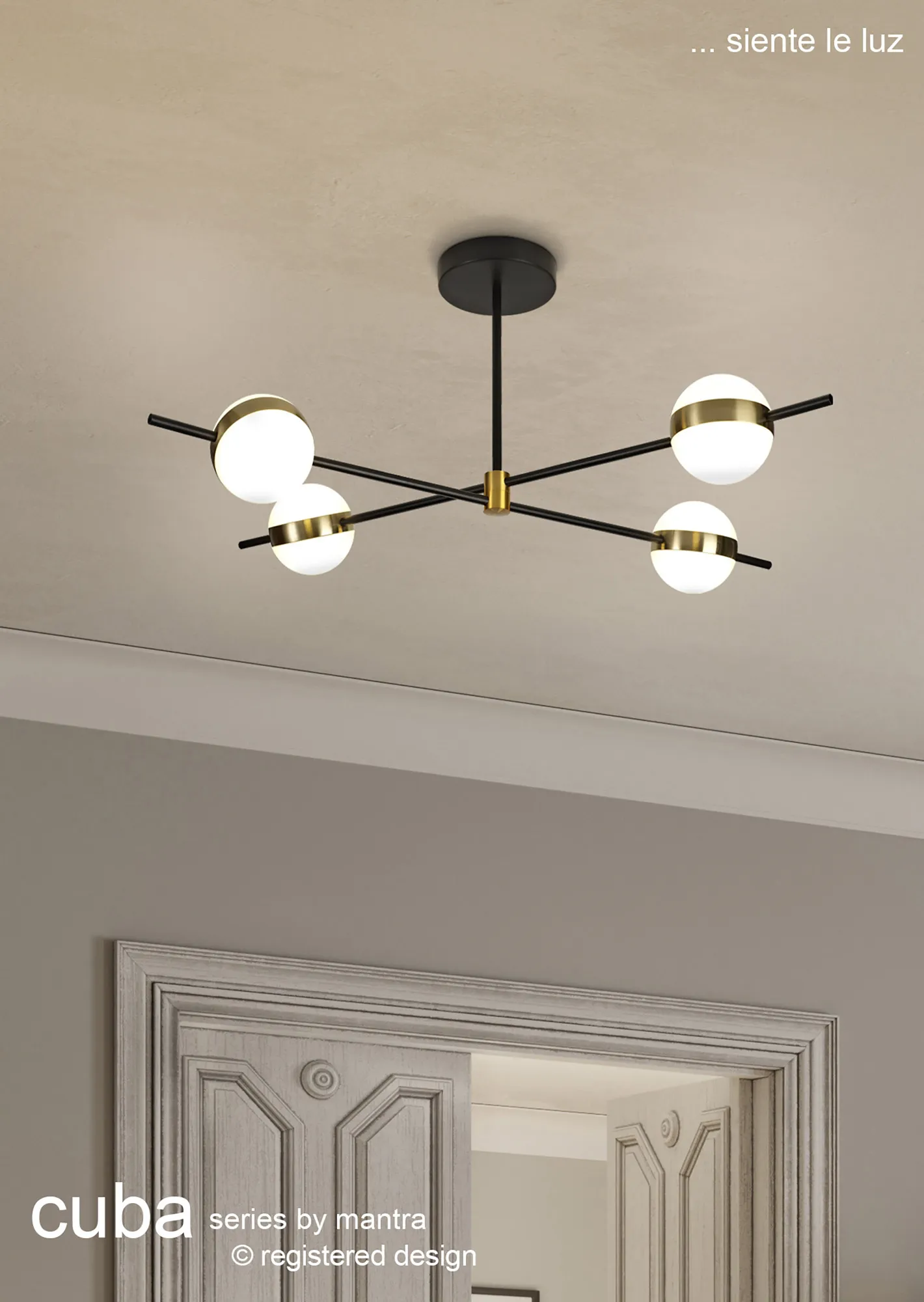 Cuba Ceiling Lights Mantra Semi Flush Fittings